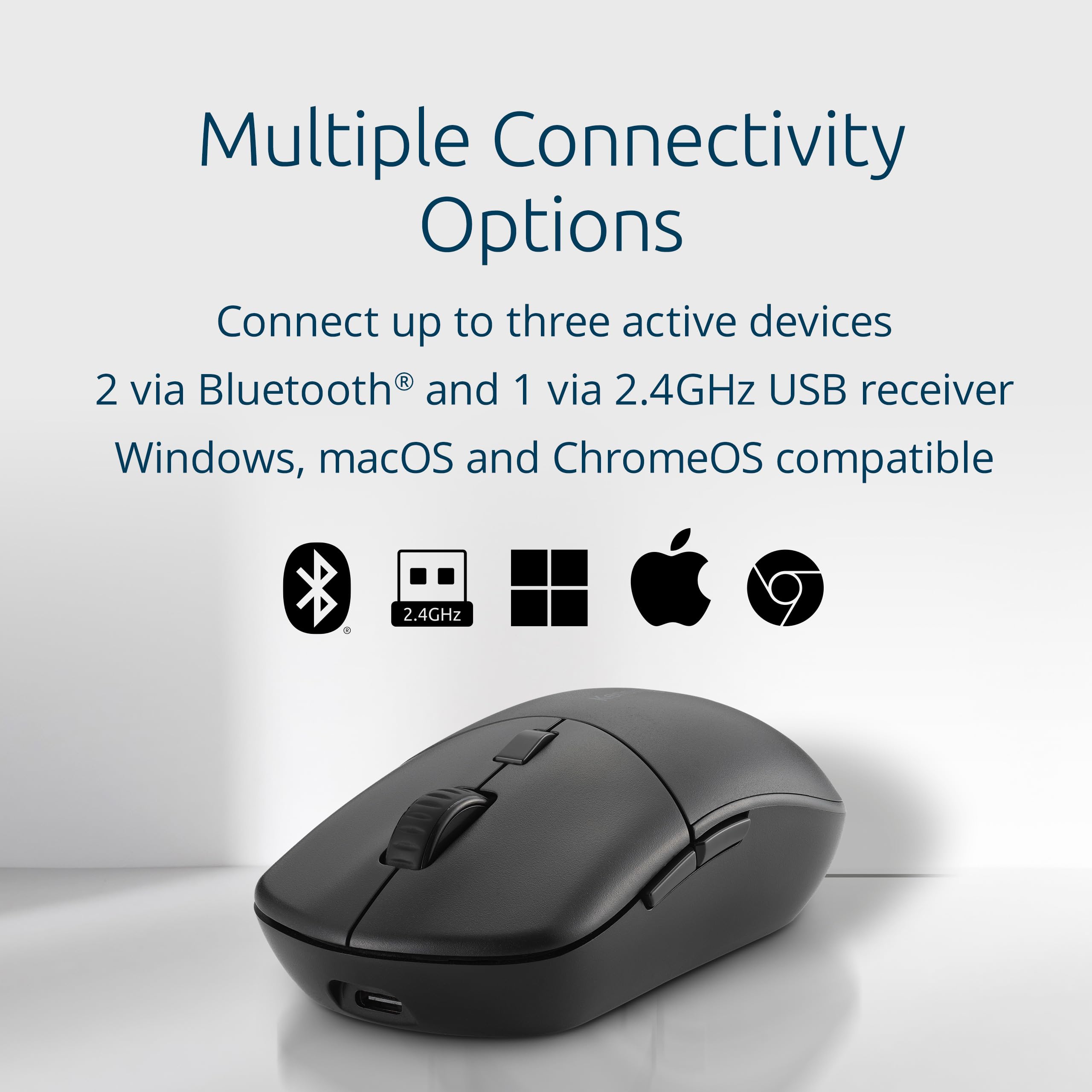 Amazon.com: Kensington MY430 EQ Rechargeable Mouse, Multi-Device